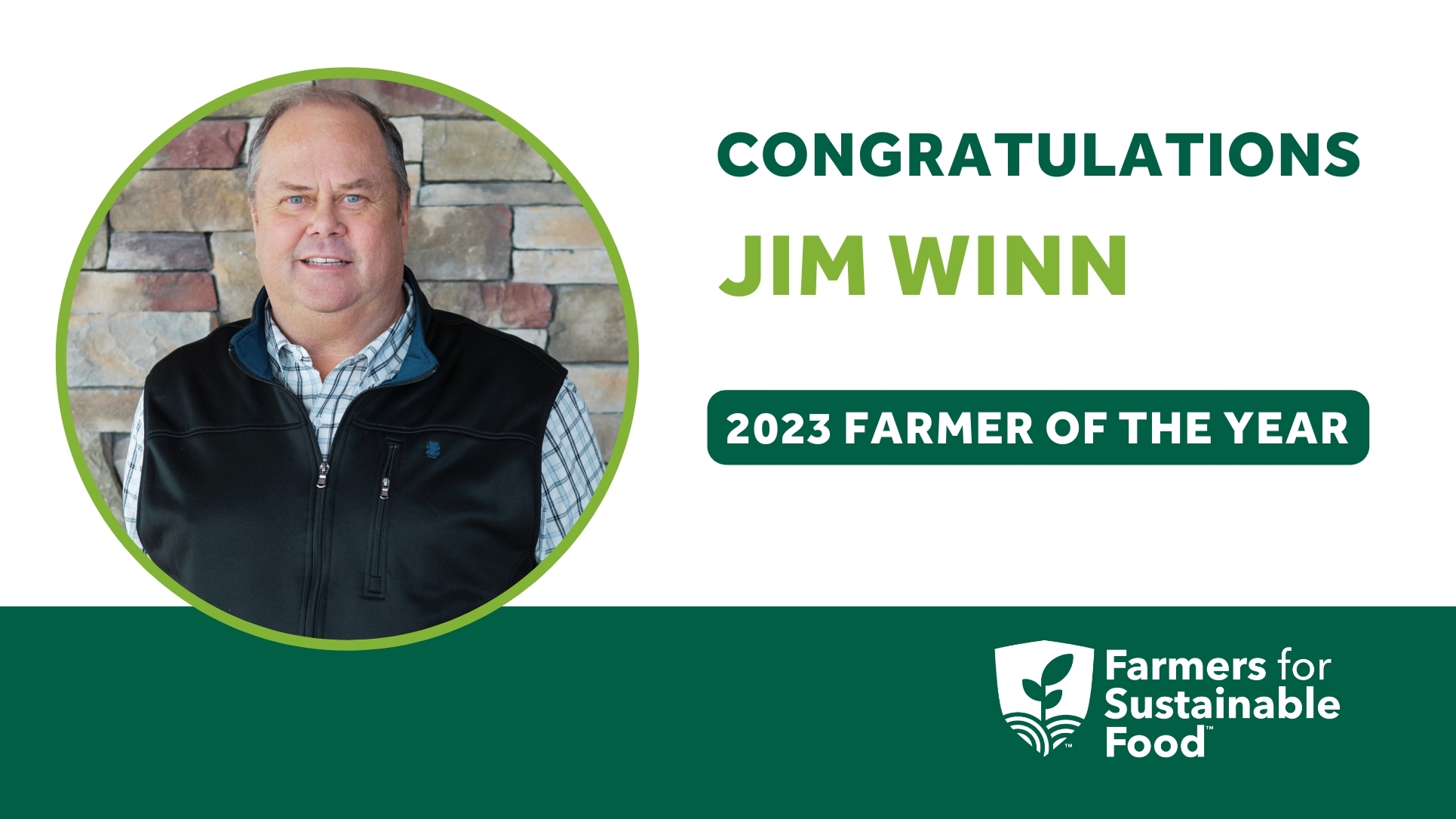 Conservation leader Jim Winn honored at Sustainable Agriculture Summit 
