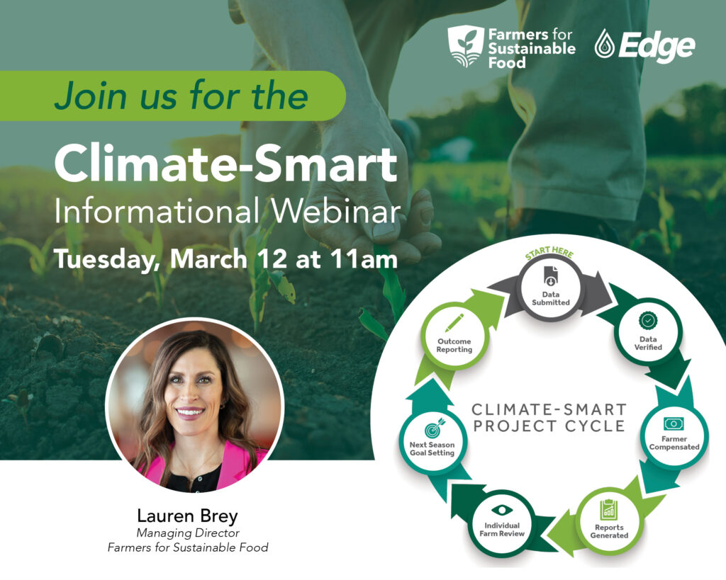 Farmers for Sustainable Food, Edge Dairy Farmer Cooperative to host Climate-Smart informational webinar